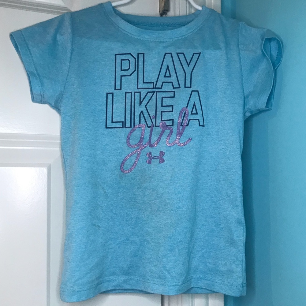 play like a girl blue top !!